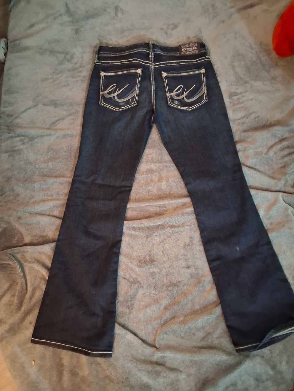 Express Dark Blue Boot Cut Jeans